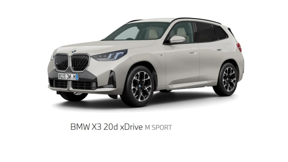 BMW X3 20d　ブラックサファイア