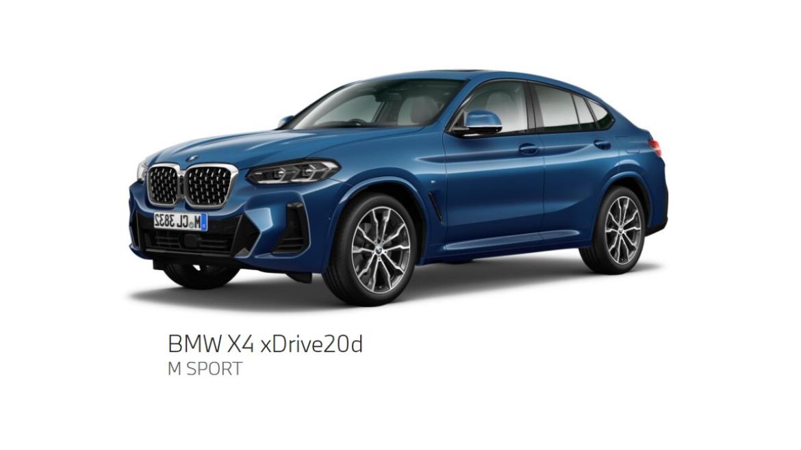 BMW X4 20d　ﾌｧｲﾄﾆｯｸﾌﾞﾙｰ